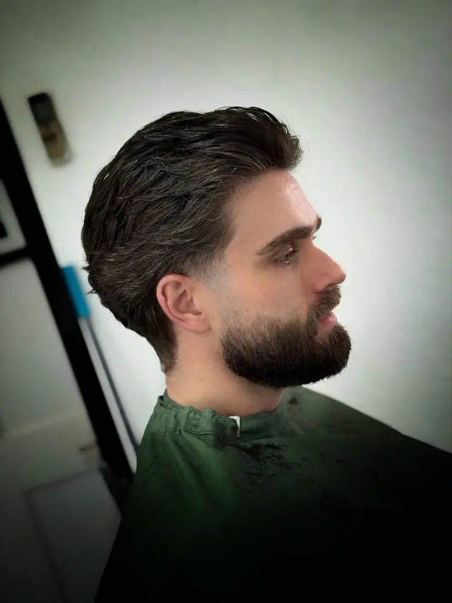 A quiff and beard at Forge